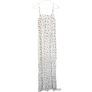 Vero Moda Khaleesi Microfloral White Maxi Dress Size Medium